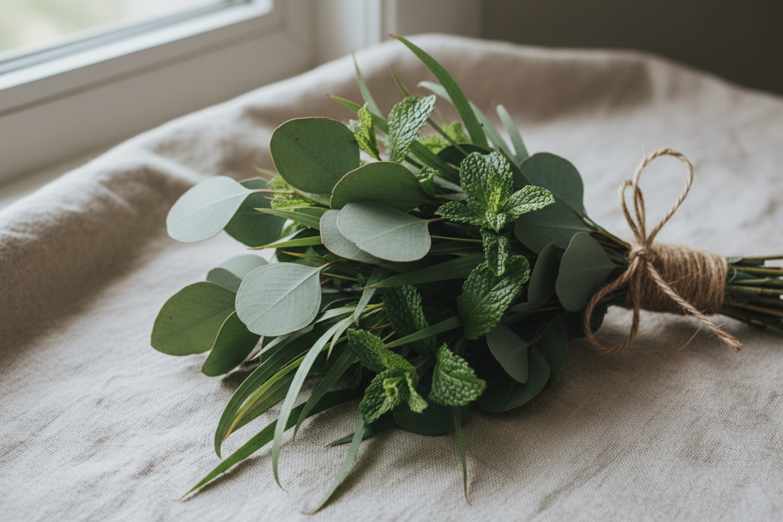 A refreshing and engergizing aromatherapy bundle of eucalyptus and peppermint