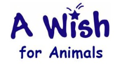 A Wish for Animals nonprofit logo — Larga Vitae donates 10% of profits to save shelter dogs
